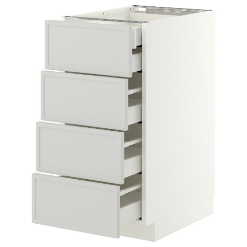 ИКЕА Напольный шкаф 4 фронт. панели METOD МЕТОД / MAXIMERA МАКСИМЕРА, 396.043.15 - Home Club