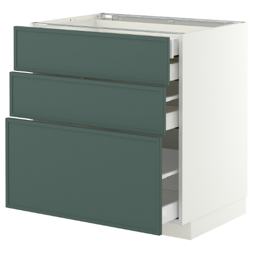 ІКЕА Підлогова шафа 3 фронт. панелі METOD МЕТОД / MAXIMERA МАКСИМЕРА, 496.059.94 - Home Club