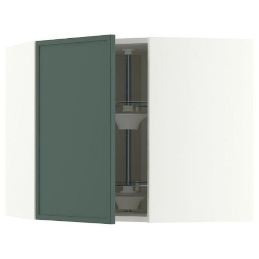 ИКЕА Угловой настенный шкаф с каруселью METOD МЕТОД, 396.054.28 - Home Club