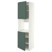 ІКЕА Висока шафа з 2 дверцятами Бодарп сіро/зелений METOD МЕТОД, 996.054.49 - Home Club