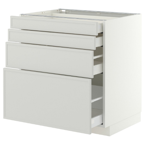 ІКЕА Підлогова шафа 4 фронт. панелі METOD МЕТОД / MAXIMERA МАКСИМЕРА, 496.045.60 - Home Club