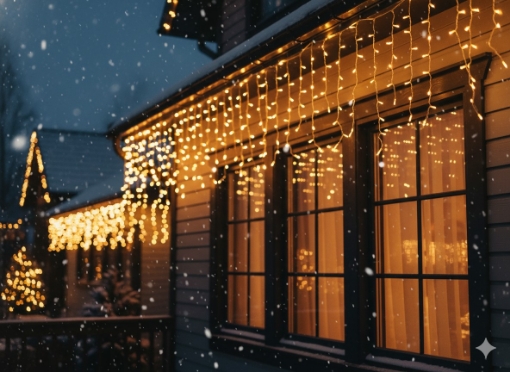 Chomik Завеса Sople 300L Теплый Белый + Холодный Flash, Длина 3 + 12 М, LED9843 - Home Club