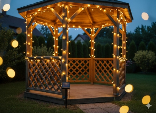 Chomik Солярні Світлодіодні Лампи 100Л Тепло-Білий, Довжина 2 + 10 М, SOL9904 - Home Club