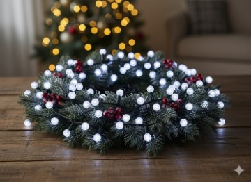 Chomik Світлодіодні Лампи Cherry Ball 200L Холодний Білий, Довжина 3 + 16 М, LED9973 - Home Club