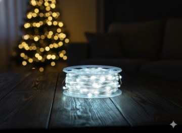 Chomik Світлодіодні Лампи Micro На Катушці 1000L Холодний Білий, Довжина 3 + 100 М, LED8561 - Home Club
