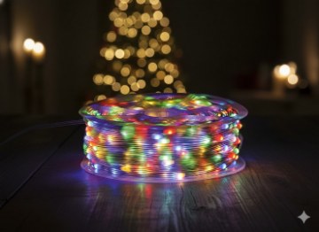 Chomik Світлодіодні Лампи Micro На Бобіні 1000L Мультикольорові, Довжина 3 + 100 М, LED8578 - Home Club