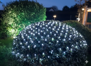 Chomik Сітка Led 256L Холодний Білий 2 x 2 М Внутрішня/Зовнішня, LED1698 - Home Club