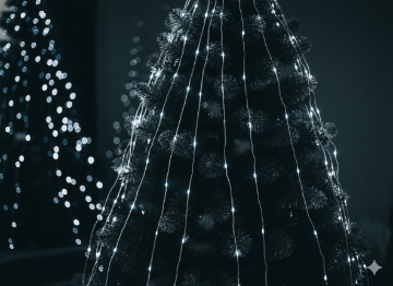 Chomik Світлодіодні Лампи 200L Холодний Білий 10 Пучків x 2 М Внутрішні/Зовнішні, LED1797 - Home Club