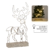 Chomik Рождественское украшение - Олень со светодиодами, высота 38 см, геометрический, HIL6338 - Home Club