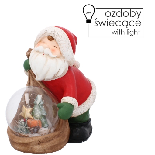 Chomik Фигурка Святого Миколая С Шаром Led 32 x 21 x 34 см, GOT5128 - Home Club