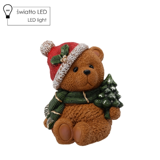 Chomik Фигурка Божонар. - Мишка с елкой 27 X 25 X 29 см, светодиодная подсветка, GOT1063 - Home Club