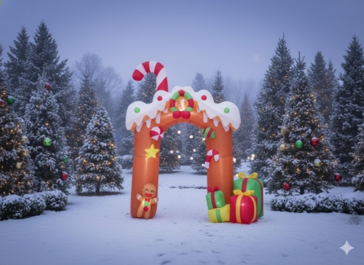 Chomik Надувний лук з імбирним пряником, світлодіодний, 300 см, SUN8716 - Home Club