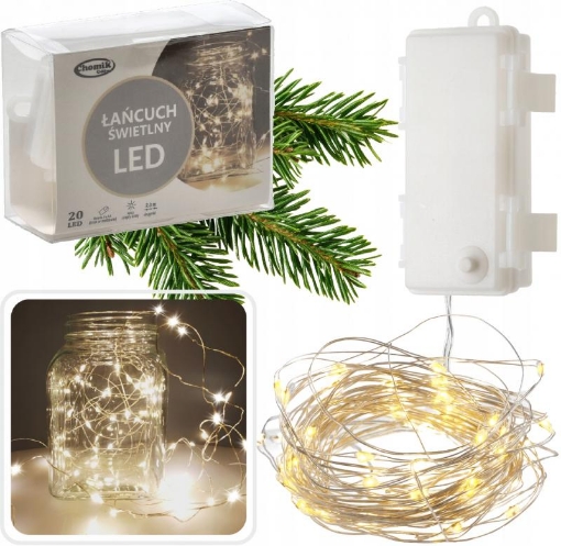 Chomik Световая Гирлянда Декоративная Проводная На Батареях С 20 Светодиодами, LED2636 - Home Club