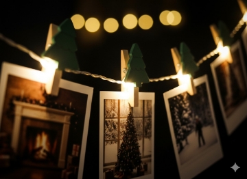 Chomik Світловий Ланцюг Led На Батареях - Дерев'Яні Ялинки З Кліпсом, LED3959 - Home Club