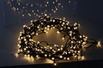 Chomik Светодиодные лампы Cherry Ball 200L Теплый белый, длина 3 + 16 м, LED9966 - Home Club