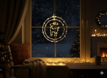 Chomik Святкова Прикраса - Ренір Micro Led 50L Тепло-Білий На Батареях, LED1735 - Home Club