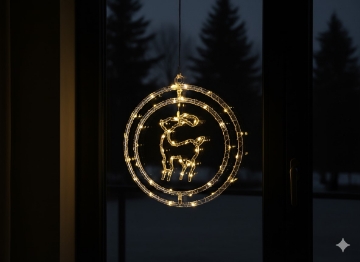 Chomik Праздничное Украшение - Олень Micro Led 50L Тепло-Белый На Батареях, LED1735 - Home Club