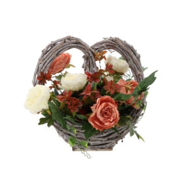 Chomik Букет Ch-28 (ширина 55 см, высота 40 см) Большая корзина «Сердце» Разноцветный, LACP4125 - Home Club