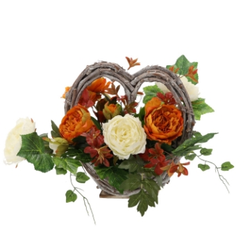 Chomik Букет Ch-29 (ширина 50 см, высота 38 см) Корзина Маленькое сердце Микс Цвет, LACP4132 - Home Club