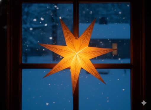 Chomik Декоративная звезда из бумаги 60 см, золотая, AIP9157 - Home Club