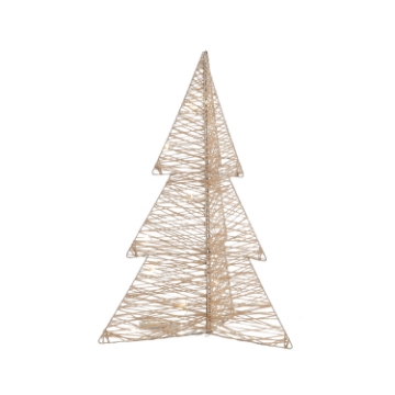 Chomik Рождественское украшение - Рождественская елка Led 50 см, шампанское золото, HIL6246 - Home Club