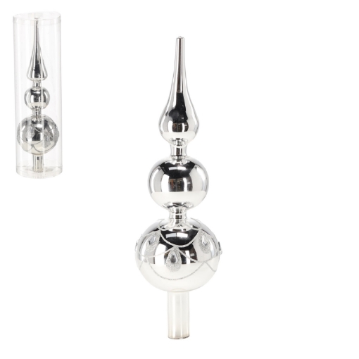 Chomik Шпилька для елки - серебряная, 30 см, BOZ4396 - Home Club