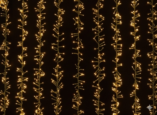 Chomik Світлодіодні Лампи Cluster 400L Тепло-Білий, Довжина 3 + 4 М Внутрішній/Зовнішній, LED8141 - Home Club