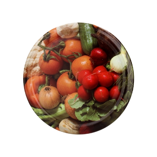 Chomik Комплект из 10 крышек Fi 82 Овощи Редька с луком /9210/1647/, CAPKPL82RZOD - Home Club