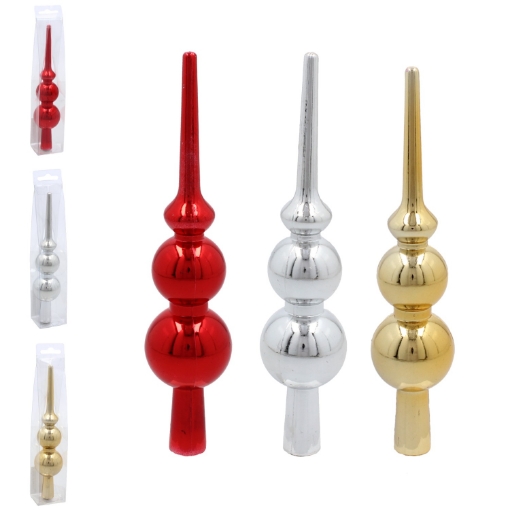 Chomik Шпилька для елки 20 см, красно-золото-серебристая, GIF0263 - Home Club