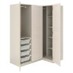 ИКЕА Угловой шкаф PAX ПАКС / FLISBERGET ФЛИСБЕРГЕТ, 196.000.21 - Home Club