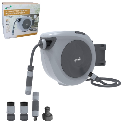 Garden Line Автоматичний згорнувач садового шланга зі шлангом - 20 м, ZHO9722 - Home Club