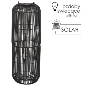 Chomik Солнечный фонарь, черный, 62 см, LAP8907 - Home Club