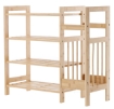Chomik 4-Уровенная Бамбуковая Стенда С Дополнительной Боковой Полкой 73,5x28x66 См, PHO7001 - Home Club, зображення 6