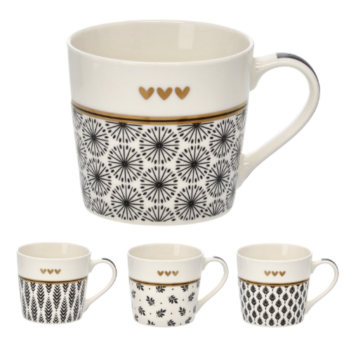 Chomik Фарфоровый Кубок 400 Мл С Золотым Узором, LIL7932 - Home Club