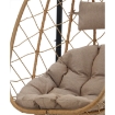 Chomik Складное Висячее Кресло Бежевого Цвета, Подушка - Бежевая, Рама - Черная, FAT9100 - Home Club, изображение 6