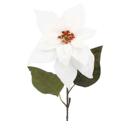 Chomik Искусственная ветка - Вифлеемская звезда 65 см, белая, HID3742 - Home Club