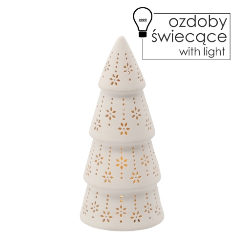 Chomik Фигурка Рождественская - Новогодняя Елка С Светодиодами 8 x 8 x 18 См, GOT5784 - Home Club