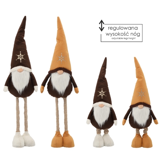 Chomik Рождественский гном с телескопическими ногами 70-95 см, различные цвета, TIA6712 - Home Club