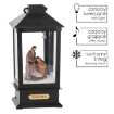 Chomik Праздничный Фонарик 13 x 13 x 30 См С Led-Вставкой Музыкальная Шкатулка - Черный - Святое Семья, SOL9386 - Home Club