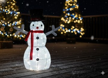 Chomik Святкова Прикраса - Сніговик Led 72 См Білий, HIL6277 - Home Club