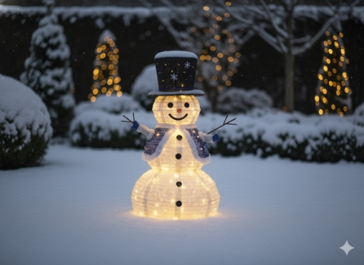 Chomik Святкова Прикраса - Сніговик Led 1,2 М 100Л Тепло-Білий Внутрішній/Зовнішній, LED8400 - Home Club