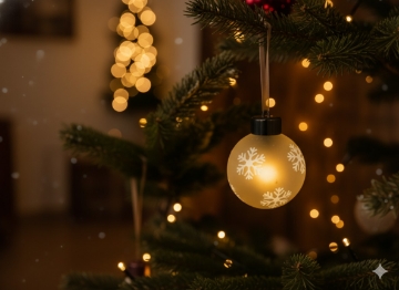 Chomik Набор из 3 стеклянных шаров с Led-подсветкой и снежинками, с пультом дистанционного управления, 8 x 10 см., LED9476 - Home Club