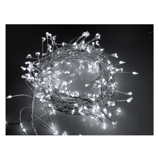 Chomik Микро-светодиодные лампы Cluster 150L, холодный белый, длина 0,3 + 1,5 м, работают от батареек, LED1810 - Home Club