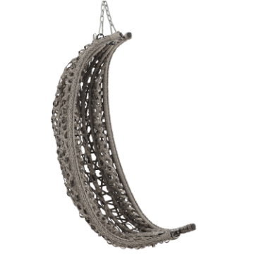 Chomik Складной подвесной кресло, серый, подушка - темно-серый, рама - светло-серый, FAT9094 - Home Club