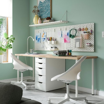 ІКЕА Письмовий стіл LAGKAPTEN ЛАГКАПТЕН / ALEX АЛЕКС, 096.076.69 - Home Club