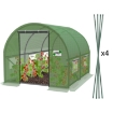 Garden Line 2-сегментний садовий тунель із плівки, зелений, 2 x 2 x 2 м, TUN5545 - Home Club, зображення 2