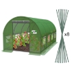 Garden Line 4-сегментний садовий тунель із плівки, зелений, 6 x 3 x 2 м, TUN5613 - Home Club, зображення 2