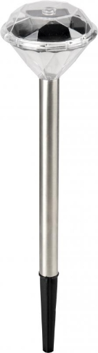 Garden Line Солярна Лампа Diamond 8 x 8 x 34,5 См, SOL0618 - Home Club