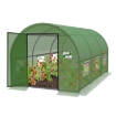 Garden Line 3-секционный садовый туннель из пленки, 3 x 2 x 2 м, зеленый, с дверью на петлях, TUN3941 - Home Club, изображение 2