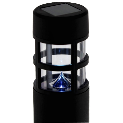 Garden Line Солярна Лампа Aspen 7 x 7 x 38,5 См Чорна Холодна Біла, SOL4245 - Home Club